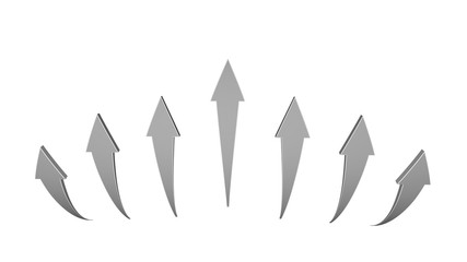 3d arrows motion business,