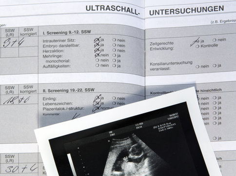 Mutterpass zum Ultraschall