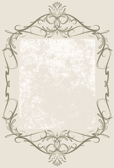 Decorative vintage frame.