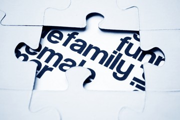 Family puzzle concept