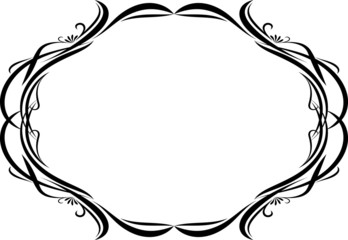 Elegant oval frame
