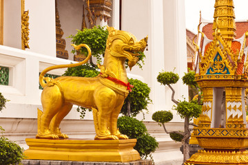Golden dragon image in Thailand