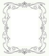 Elegant decorative frame.