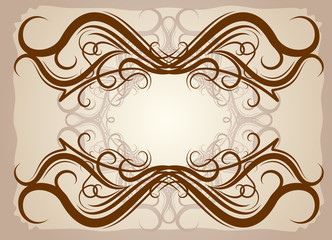 elegance vintage frame for text