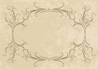 Elegant vintage frame