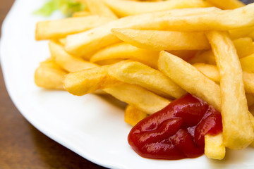 Golden French fries