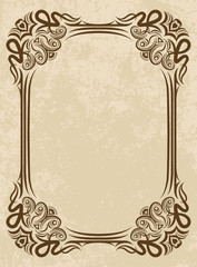 Elegant vintage frame