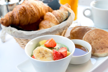 coffee and croissants