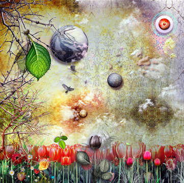 Fairy field of poppies