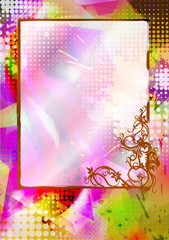 Abstract colorful frame.