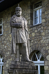 Fototapeta na wymiar Denkmal Friedrich III. Sennhütte Bad Pyrmont