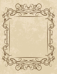 Elegant vintage frame