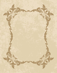 Elegant vintage frame