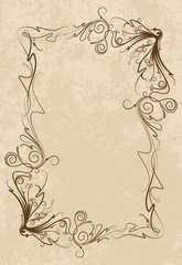 Elegant vintage frame