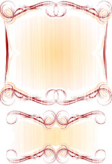 Pair of vintage text frames.