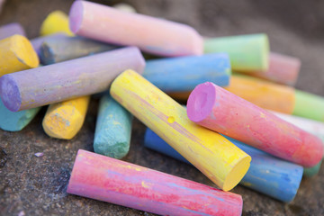 Colorful crayons