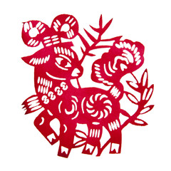 Zodiac Chinese Paper-cutting (Sheep)