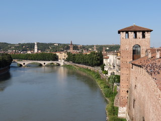 Fototapeta na wymiar Verona - medieval castle
