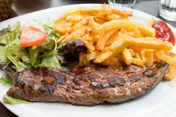 Delicious juicy steak