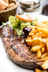 Delicious juicy steak