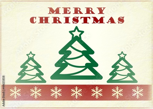 &quot;Vintage Christmas Card - Merry Christmas&quot; Stockfotos und lizenzfreie