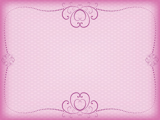 pink floral background for Day of Valentine vector illustration