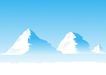 Icebergs , vector file