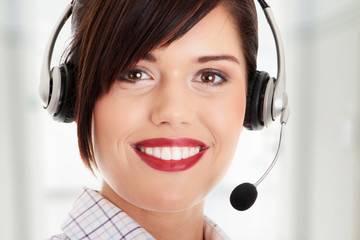 Call center woman