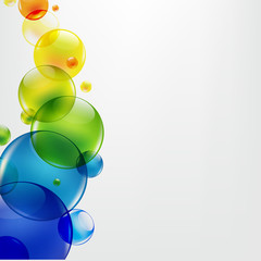 Abstract Background With Colorful Balls