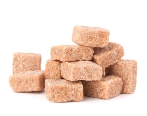 Lump brown cane sugar cubes