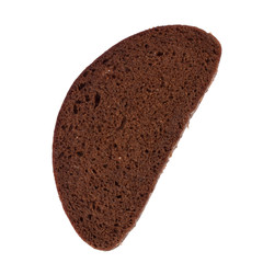 rye bread isolated on white background