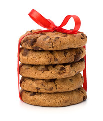 Festive wrapped chocolate pastry cookies