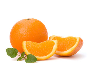 Orange and citron mint leaf