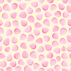 Pink Petal Seamless Pattern.