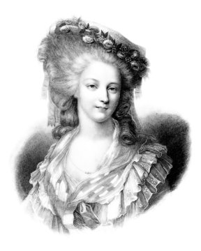 Beauty : Aristocratic Woman - 18th century - Lamballe