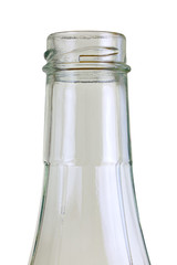 Empty glas bottle