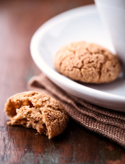 Close up of biscotti