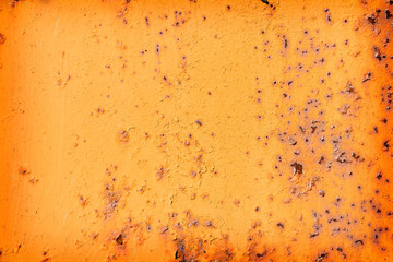 Abstract orange old rusty metal background