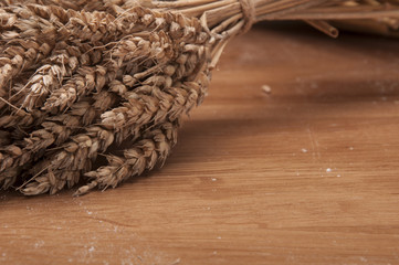 Cereals on wooden table
