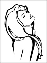 SILHOUETTE OF THE GIRL