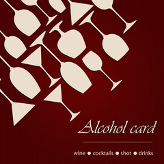 Template of a alcohol card