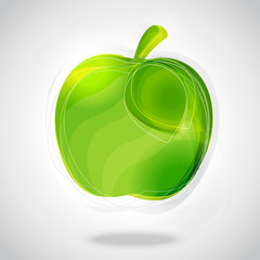 Vector green apple