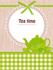 Tea time template