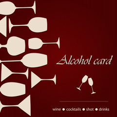 Template of a alcohol card