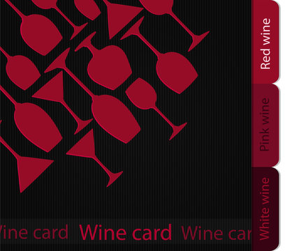 Template of a wine card