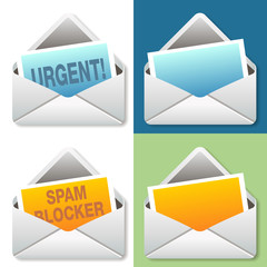 Email Icon Message Set