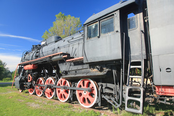 Old locomotive, Haapsalu, Estonia.