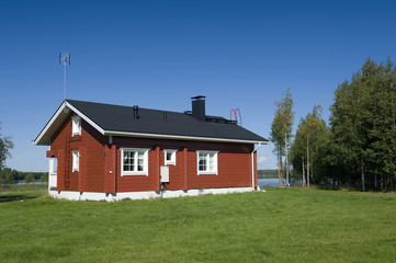 Finnish cottage in the woods