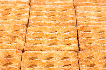 Sweet cookies as background