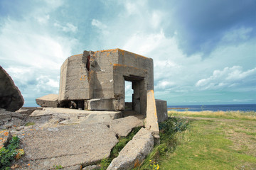 German bunker in Normandy from the Second World War